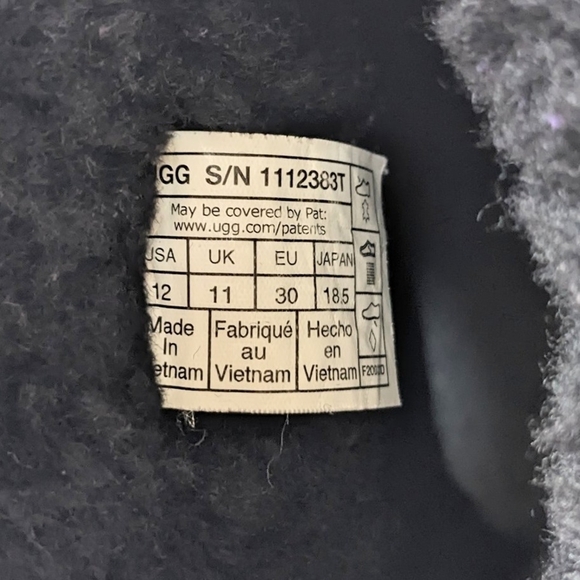 Kids UGGs Black and Multicolor Logo Boots - Picture 7 of 10